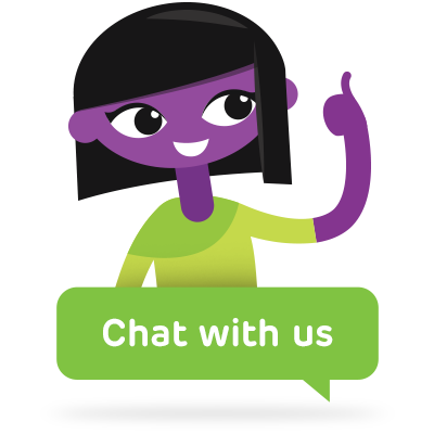 Trustpower chatbot toni thumbs up and saying chat with us
